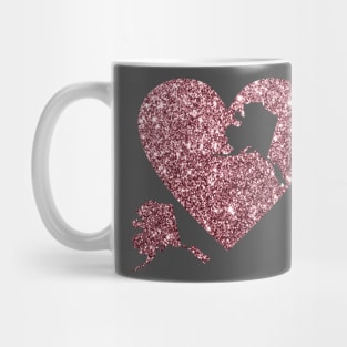 Alaska Heart Puzzle Piece Mug